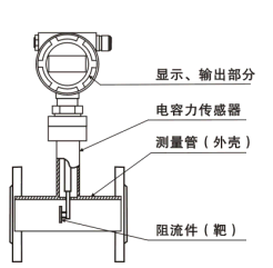 靶式流量計結構